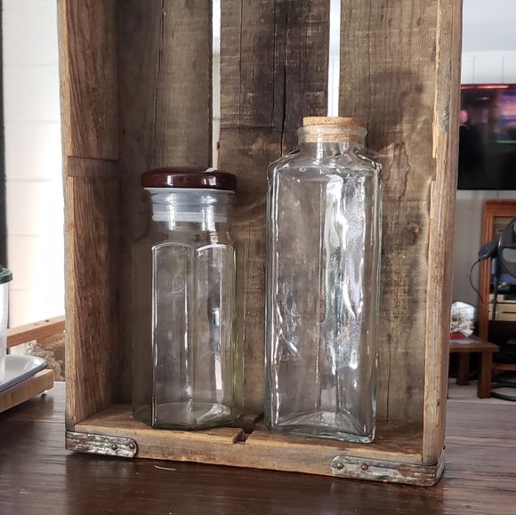 Terrarium Bottles ~ Unique, vintage, flat sided, tall, for closed terrariums - Picture 4 of 4